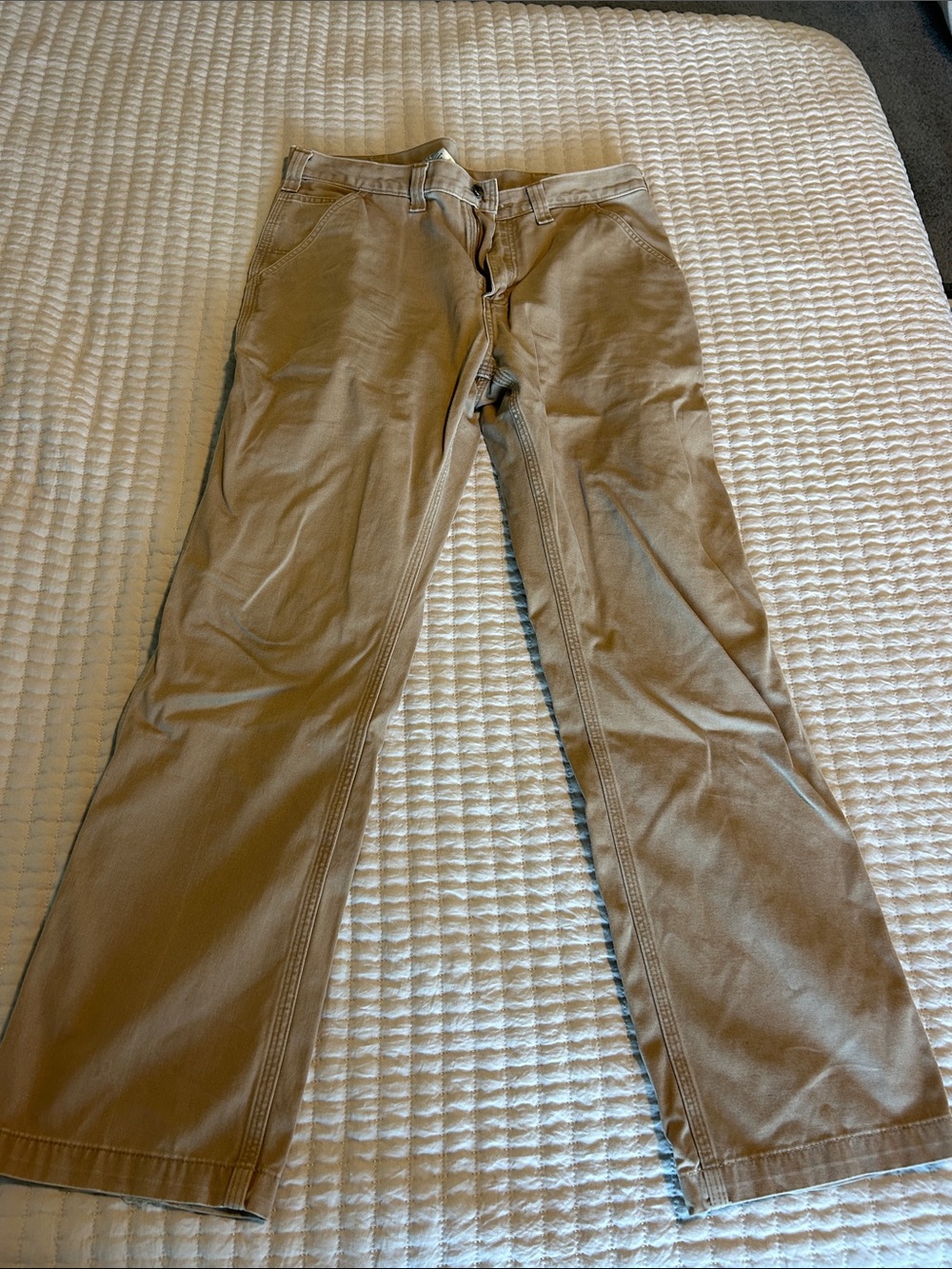 Carhartt Men's Khaki Work Chinos - Tan